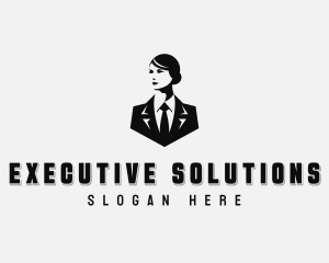 Woman Executive Admin logo design