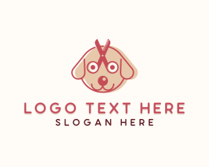 Shears - Pet Dog Grooming logo design