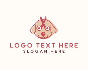 Pet Dog Grooming Logo