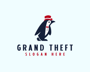 Penguin Suit Hat Logo