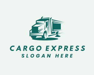 Truck Cargo Transport logo design