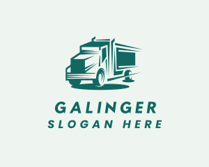 Freight - Truck Cargo Transport logo design