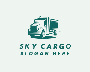 Truck Cargo Transport logo design