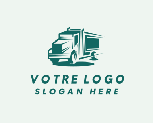 Transportation - Truck Cargo Transport logo design