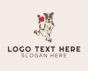 Playground - Happy Dog Veterinary logo design