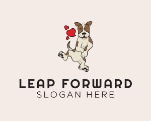 Jump - Happy Dog Veterinary logo design