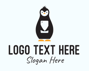 Toy Store - Penguin Mobile Stuffed Toy logo design