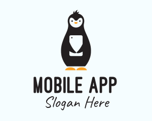 Penguin Mobile Stuffed Toy Logo