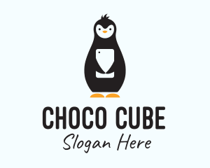 Mobile Phone - Penguin Mobile Stuffed Toy logo design