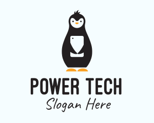 Toy Shop - Penguin Mobile Stuffed Toy logo design