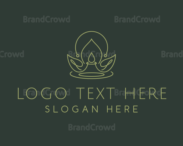 Candle Light Floral Logo