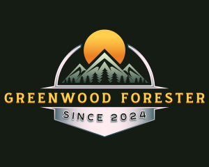 Mountain Forest Outdoor logo design