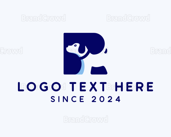 Dog Veterinary Letter R Logo