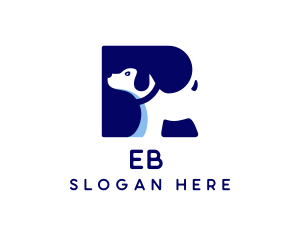 Dog Veterinary Letter R Logo