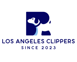 Pet Care - Dog Veterinary Letter R logo design