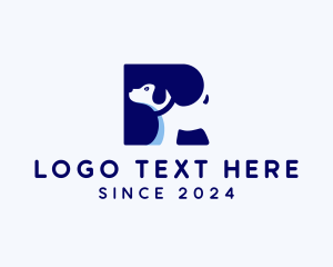 Dog Trainer - Dog Veterinary Letter R logo design