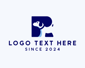 Grooming - Dog Veterinary Letter R logo design