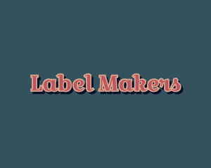 Label - Retro Script Branding logo design