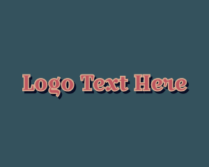 Pop - Vintage Retro Script Wordmark logo design