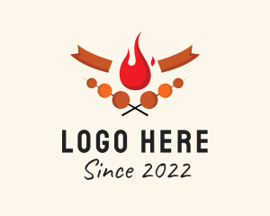 Yakitori Barbecue Food Stall logo design