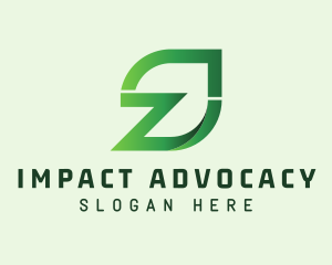Organic Leaf Letter Z Logo