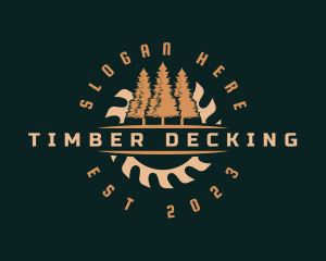 Timber Saw Woodwork logo design