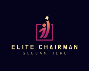 Chairman - Human Coach Leader logo design
