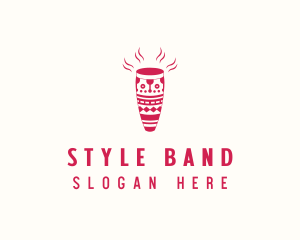 Conga Musical Drum logo design