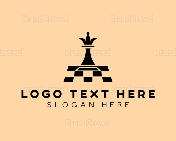 Chess Piece Board Game Logo