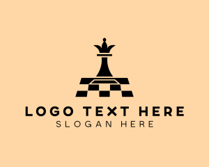 Chess Piece Board Game Logo