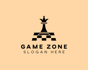 Chess Piece Board Game logo design