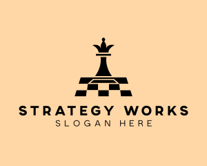 Chess Piece Board Game logo design