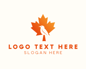 Maple - Bird Leaf Nature logo design