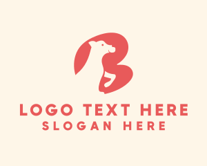 Pet Lover - Letter B Pet Dog logo design