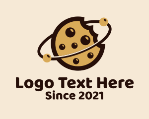 Chocolate Chip Cookie - Outer Space Cookie logo design