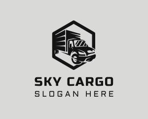 Hexagon Forwarding Truck logo design