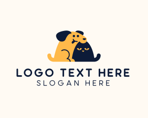 Canine - Pet Dog Cat Grooming logo design