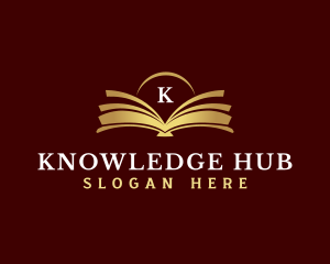Book Knowledge Reading logo design