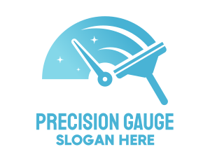 Gauge - Speed Cleaning Squeegee logo design