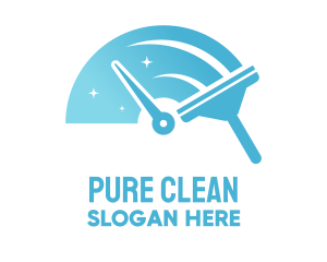 Speed Cleaning Squeegee logo design