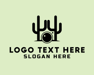 Photo Booth - Desert Photography Camera logo design