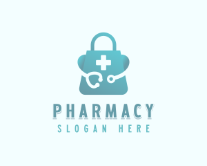 Medical Pharmacy Online Shopping logo design