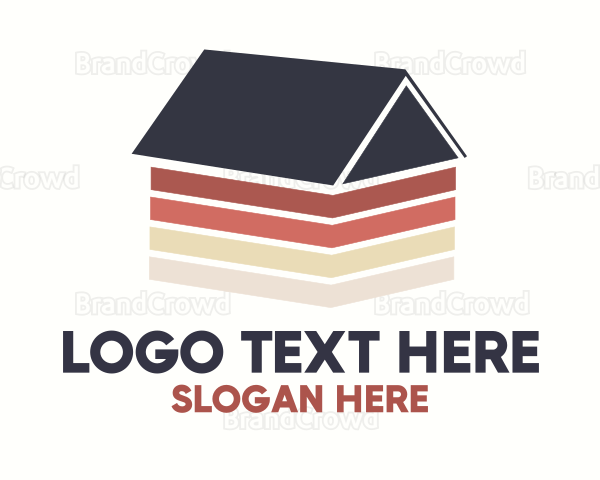 Minimalist Wooden House Logo