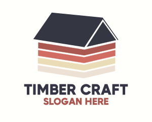 Wooden - Minimalist Wooden House logo design