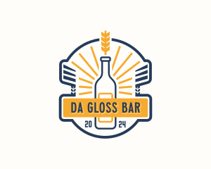 Liquor Brewery Bar logo design