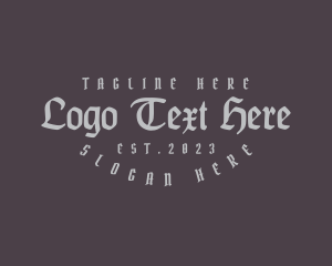 Wordmark - Gothic Masculine Apparel logo design