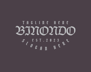 Gothic Masculine Apparel Logo