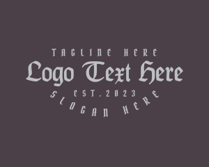 Gothic Masculine Apparel Logo