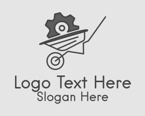 Gray Cog Wheelbarrow  Logo