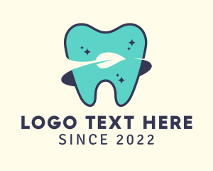 Tooth - Natural Tooth Orbit logo design